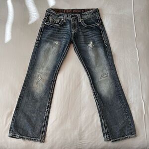 Men’s Rock Revival Slim Boot Jeans Size 33X30